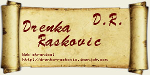 Drenka Rašković vizit kartica